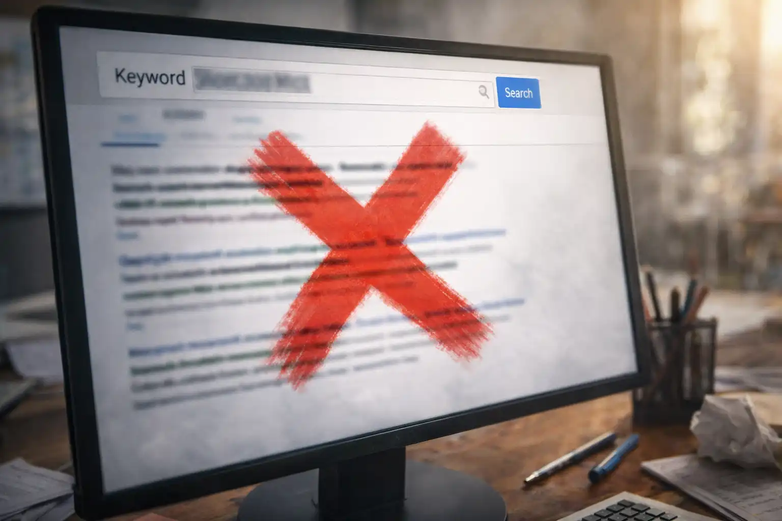 Errores al hacer keyword research